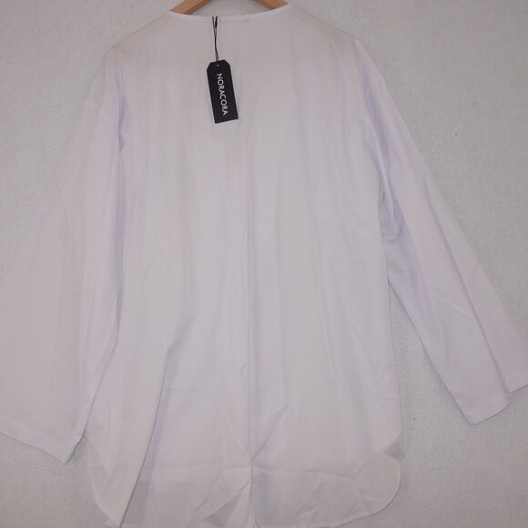 NEW Nora Cora 2XL White Dragonfly Casual Long Sleeve Button Up Shirt Women's XXL - Picture 5 of 8